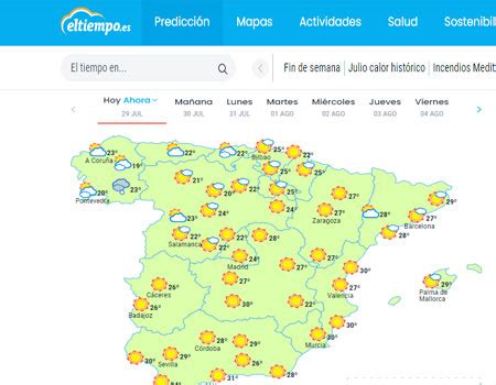 Weather in Spain in July