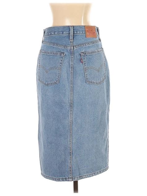 Levis Blue Denim Skirt Size 26 Plus 27 Off Blue Denim Skirt Denim Skirt Skirts