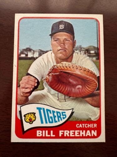 Sharp 1965 1966 Topps Detroit Tigers Bill Freehan 2 Baseball Card Lot