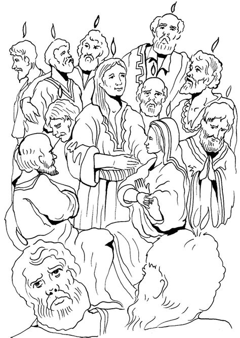 Pentecost Coloring Pages