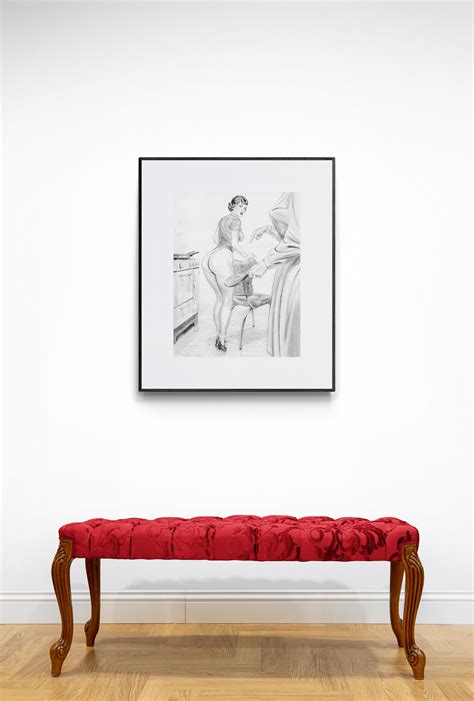 Spanking Poster Literotica Spanking Art Mommy Domme Sketch Etsy