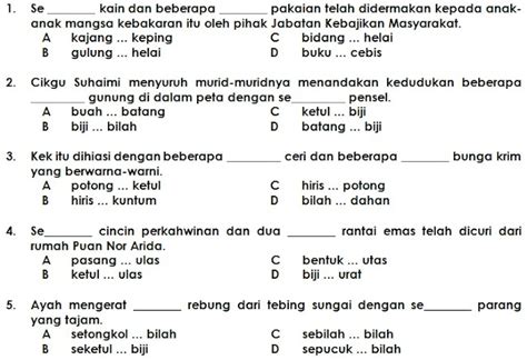 Sebiji Contoh Ayat Penjodoh Bilangan Biji NOTA PENJODOH BILANGAN