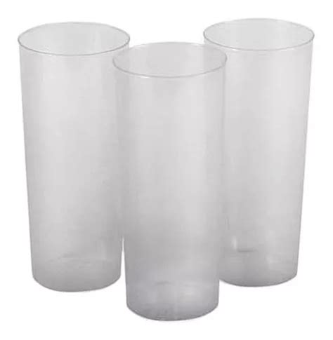 Pack X 50 Vasos Trago Largo Pp Flexible Traslucido