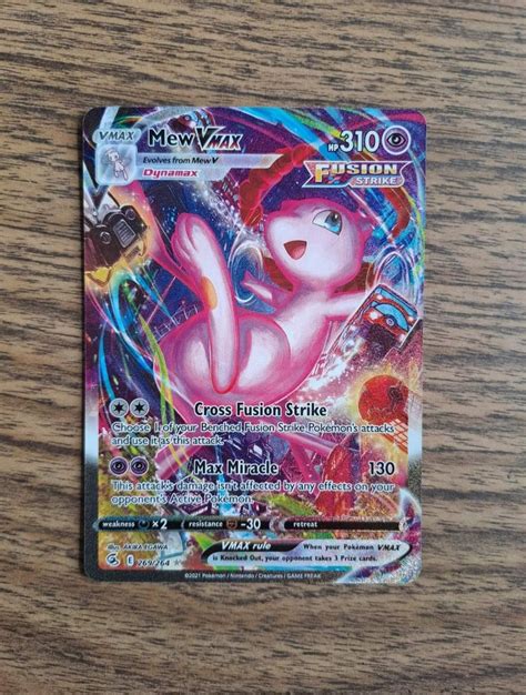 MEW VMAX AA ALTERNATE ALT ART ULTRA RARE FUSION STRIKE POKEMON CARD