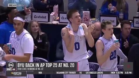 Video Byu Jumps Back Into Ap Top 25 Utah State Remains At No 22 Ksl