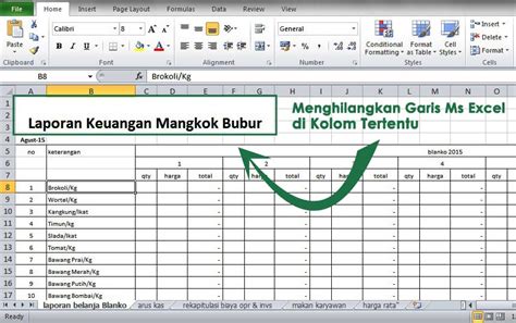 4 Cara Menghilangkan Garis Di Excel Dengan Mudah Dan Cepat Trik Tips