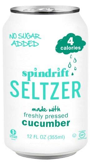 Spindrift Sparkling Cucumber Seltzer Cans 2412 Oz 64 Ct