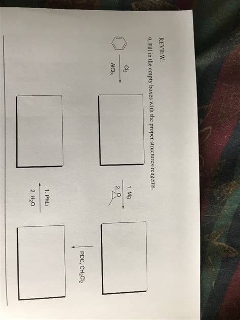 Solved REVIEW 9 Fill In The Empty Boxes With The Proper Chegg