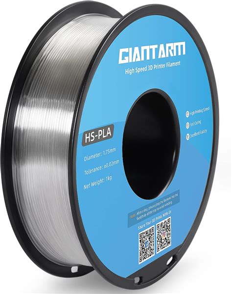 Amazon Giantarm High Speed Pla D Printer Filament Transparent