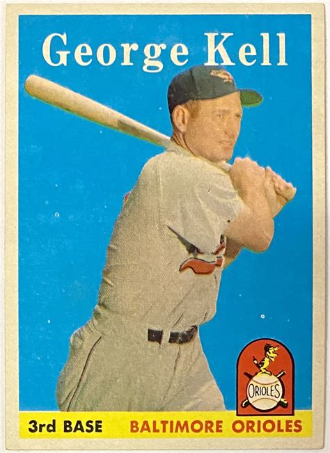 George Kell Topps Baltimore Orioles Baseball Card Hof Kbk Sports