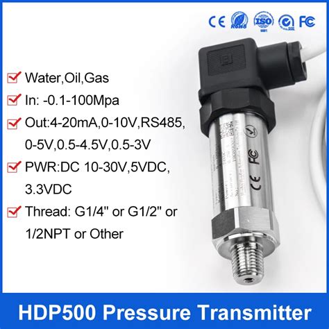 Sensor De Presi N Modbus RS485 Transmisor De Presi N Absoluta De 0 150