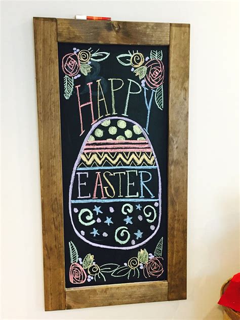 Easter Egg Chalkboard Easter Decor Chalkboard Art Quotes Chalkboard Quote Art