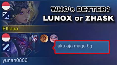 Gak Dibolehin Main Mid Sama Zhask Ya Main Lunox Jungler Lah Boss