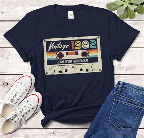 Vintage 1982 Retro Cassette T Shirt Made In 1982 38th Birthday Etsy