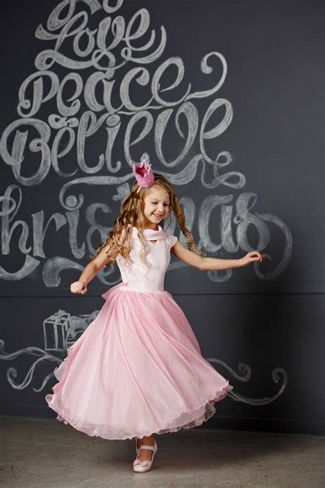 Beautiful Girl Years Old Blonde With Long Hair Background Of A Stock Image Image Of Blue