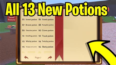 All 13 New Potions Recipes In Wacky Wizards How To Make Them Roblox Youtube