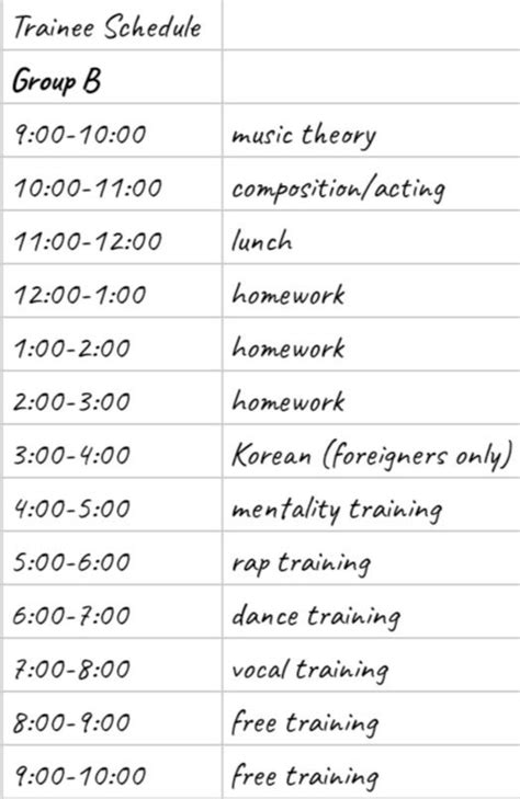 Pin By YN Entertainment On YN Entertainment Trainee Kpop Schedule