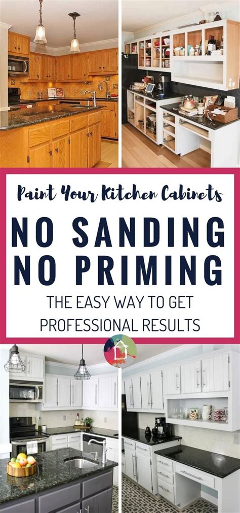 Paint Kitchen Cabinets Without Sanding Or Stripping Anipinan Kitchen