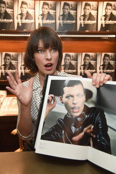 Milla Jovovich Photostream Milla Jovovich Book Signing Casual