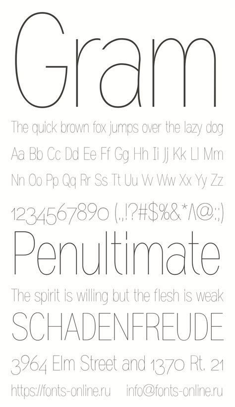 Gram Font