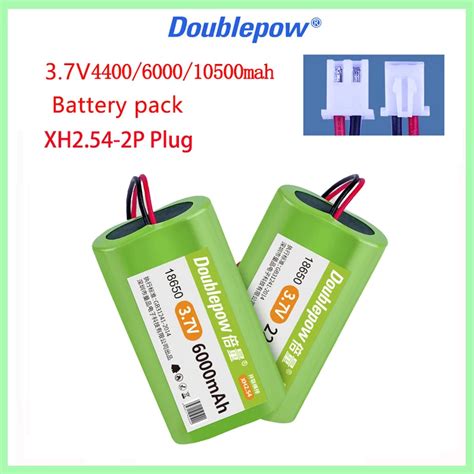 Doublepow 3 7V 18650 Lithium Battery Pack 4400 6000 10500mAh