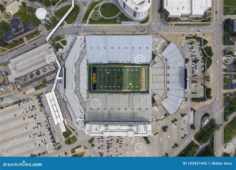 Aerial Views Of Kinnick Stadium On The Campus Of The University Of Iowa