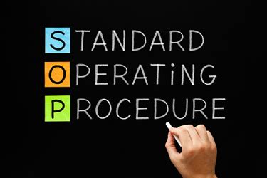 SOP Documentation A Guide For Writing Standard Operating Procedures