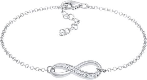 Elli Armband Infinity Symbol Zirkonia Kristall Silber In Silber