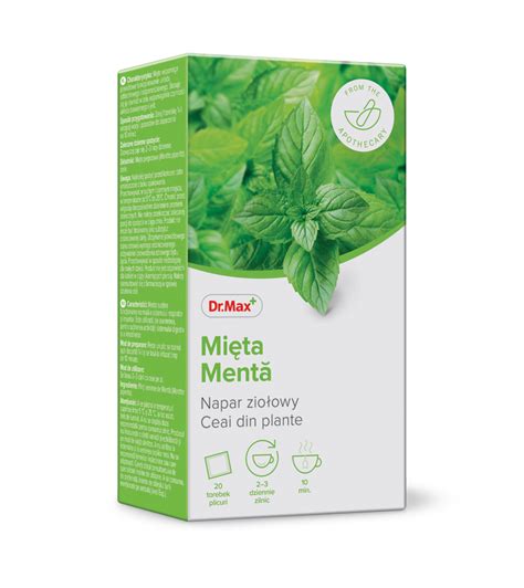 Dr Max Ceai De Menta 20 Plicuri Dr Max Farmacie