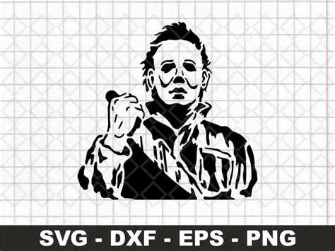 Michael Myers Pumpkin Stencil Printable Myers Horror Movie Svg