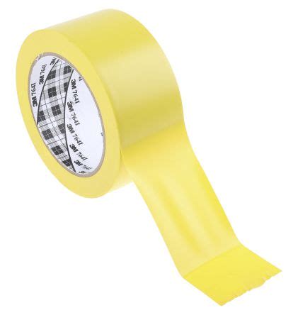 764 3M 3M 764 Yellow Vinyl Lane Marking Tape 50mm X 33m 399 9486