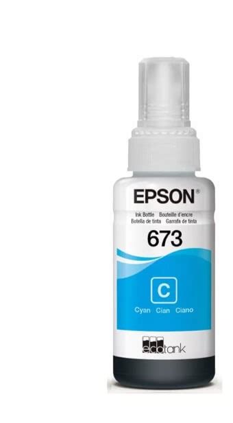 Epson T673 recarga de tinta color Cián original