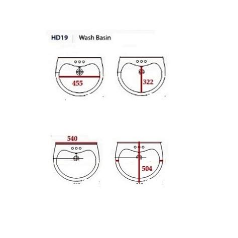 PORTA HD19 Full Pedestal Washbasin M Ismail Jee Sanitary