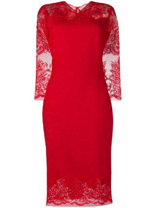 Ermanno Scervino Lace Midi Dress Farfetch