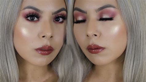 Pop Of Pink Glam Talk Thru Makeup Tutorial Youtube