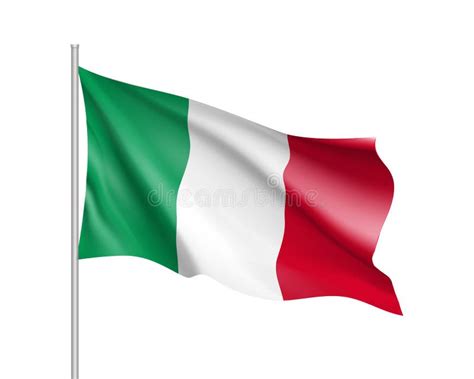 Italiaanse Vlag Vector Illustratie Illustration Of Italië 17739074