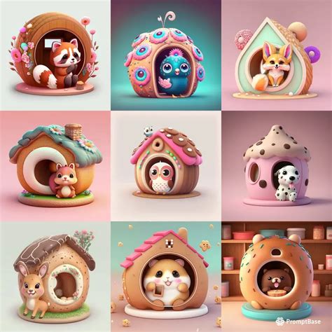 Cute Pets In Pretty Houses Midjourney Prompt Promptbase