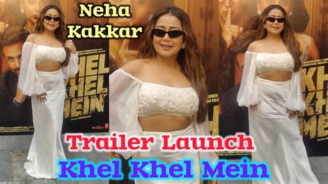 Superstar Singer Judge Neha Kakkar Arrives For Trailer Launch Of “khel