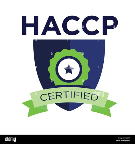 Haccp Hazard Analysis Critical Control Points Icon With Award Or Checkmark Stock Vector Image