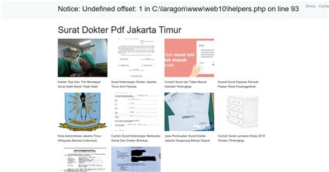 Surat Dokter Pdf Jakarta Timur