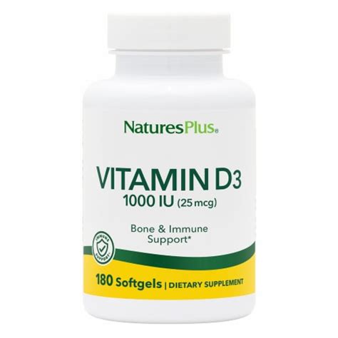 Nature S Plus Vitamin D Iu Softgels Ct King Soopers