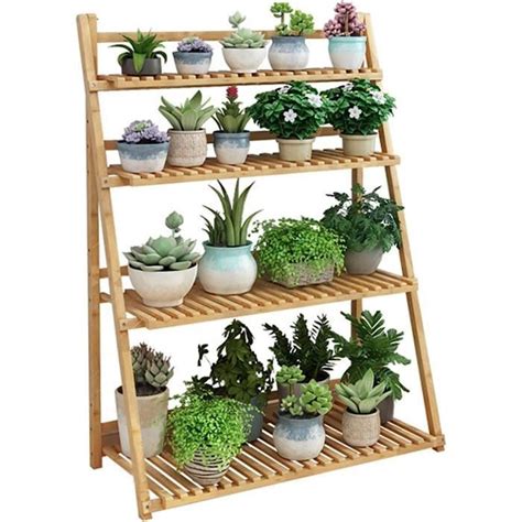 Porte Pots De Plante Fleurs De Niveaux Ladder Plant Shelves Porte