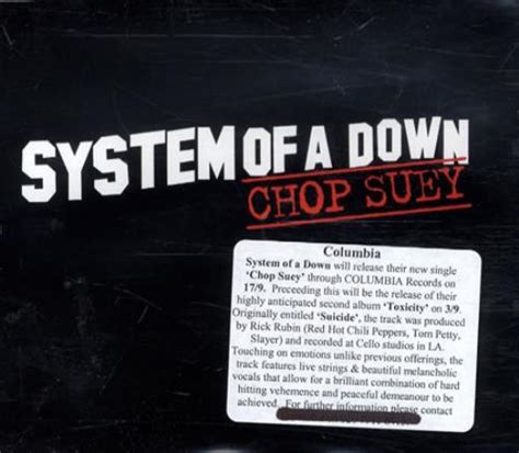 System Of A Down Chop Suey UK Promo CD Single CD5 5 198265