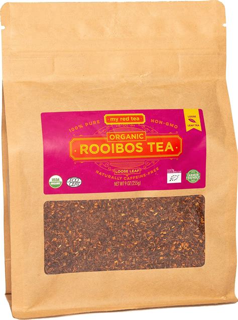 My Red Tea Usda Organic Rooibos Tea 80 Tagless Teabags Single Origin Farmer