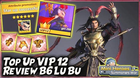 Top Up Vip Demi Lu Bu Red Gear Review B Lubu Mini Heroes