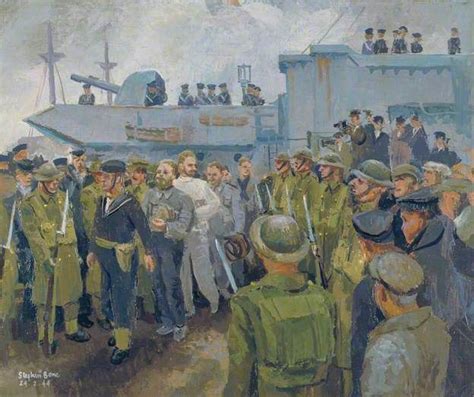 U Boat Prisoners Landing From Hms Starling 24 February 1944 By