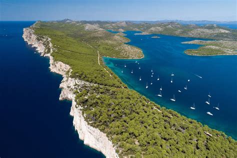 Parc Naturel Telašćica Paradis De Mer Lac îles Falaises Cro