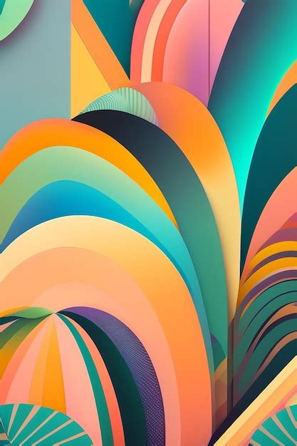 Premium Ai Image 3d Abstract Colour Background