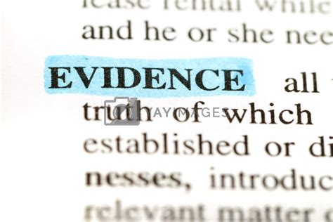 Evidence Definition Highlighted By Mattvanderlinde Vectors