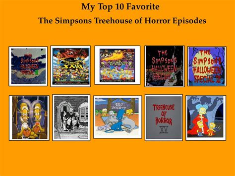 My Top 10 Favorite Treehouse Of Horror Episodes By Toongirl18 On Deviantart